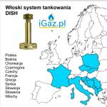 Adapter tankowania butli 11 kg na stacji paliw ITALIAN DISH  Polska