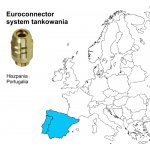 Adapter tankowania Polska - Hiszpania, Portugalia M10, dł. 60 mm DISH - EUROCONNECTOR