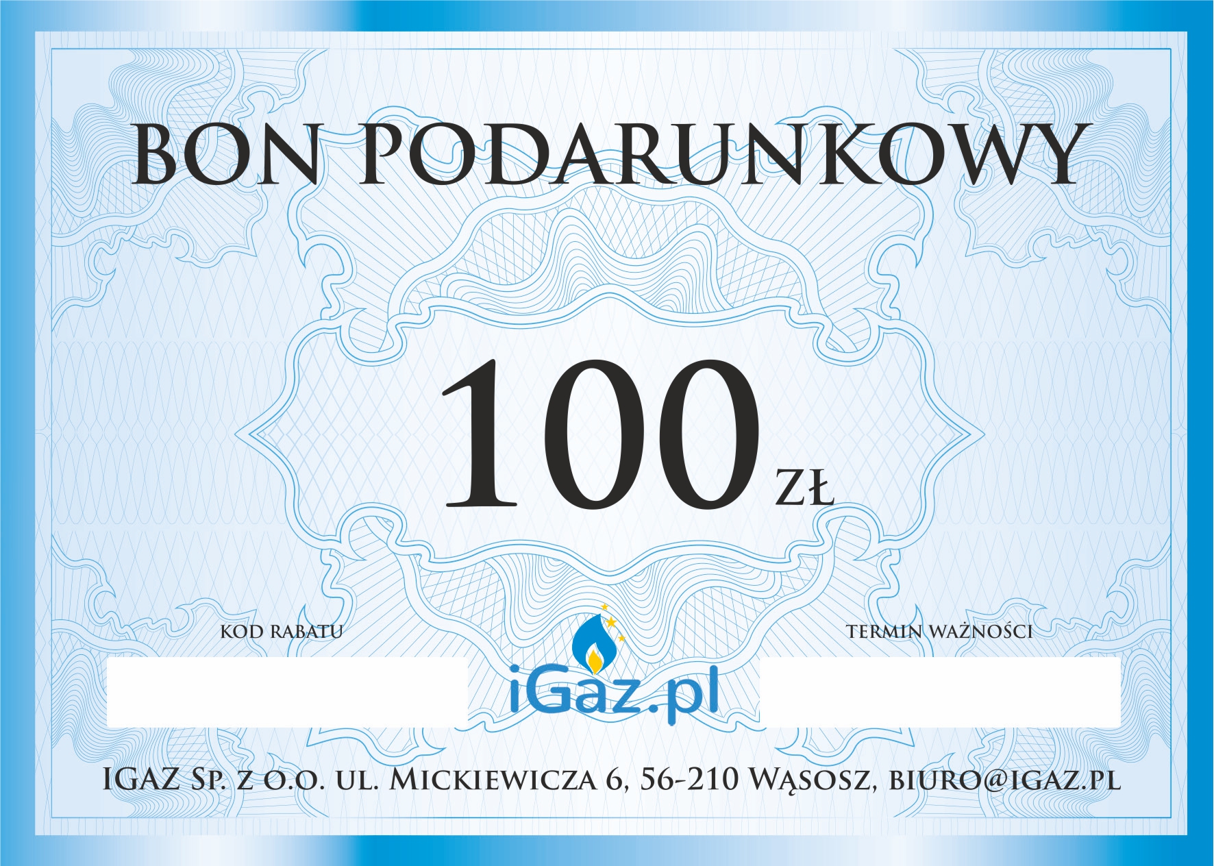 Bon podarunkowy 100 zł