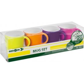Kubki z melaminy Mug Set - kolorowe - zestaw 4 szt