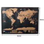 Mapa świata zdrapka dla podróżnika 82 x 59 cm