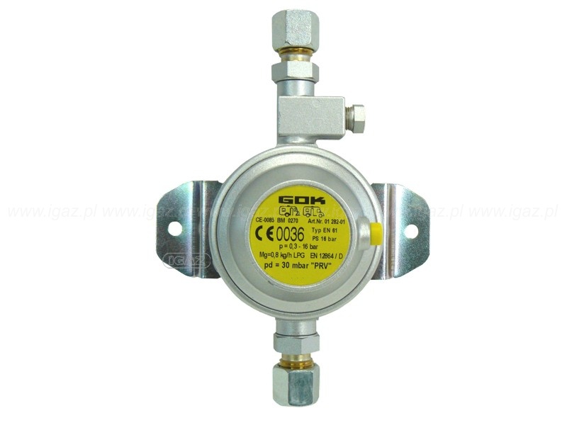 Reduktor GOK 30 mbar 0,8 kg/h RVS 8