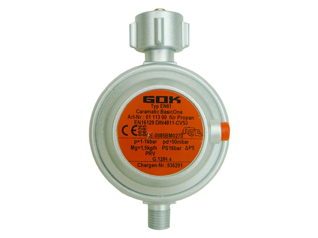Reduktor GOK EN61 50 mbar, cemping