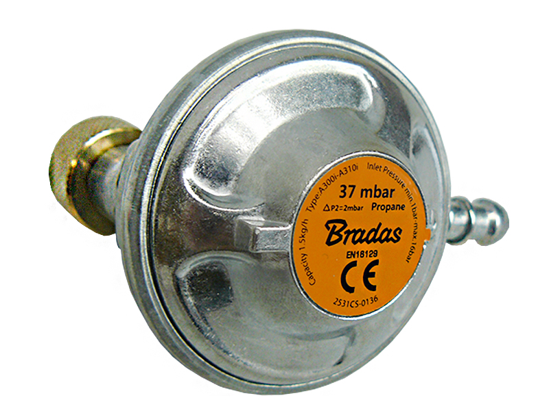 Reduktor IGT, kątowy 37mbar 1,5kg (turystyczny)