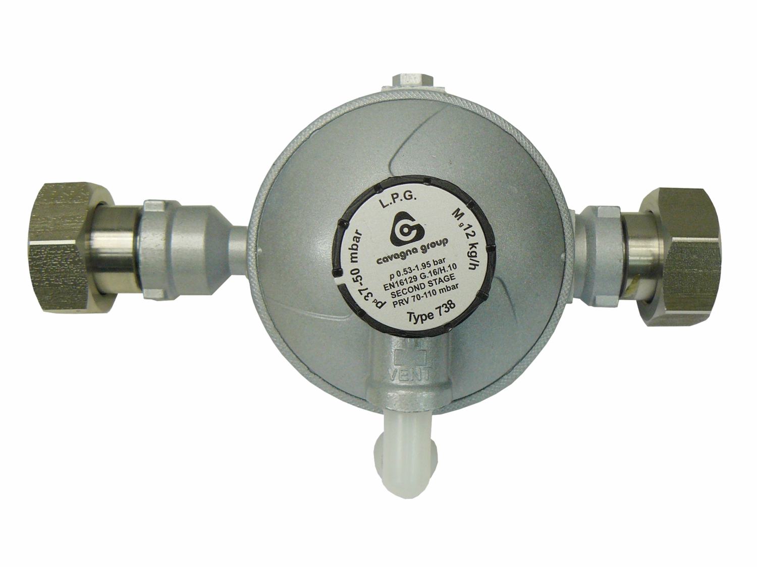 Reduktor II st 37-50 mbar, 12kg/h 1" typ 738 CAVAGNA