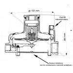 Reduktor II st. 50 mbar, 10 kg/h, typ 2205G