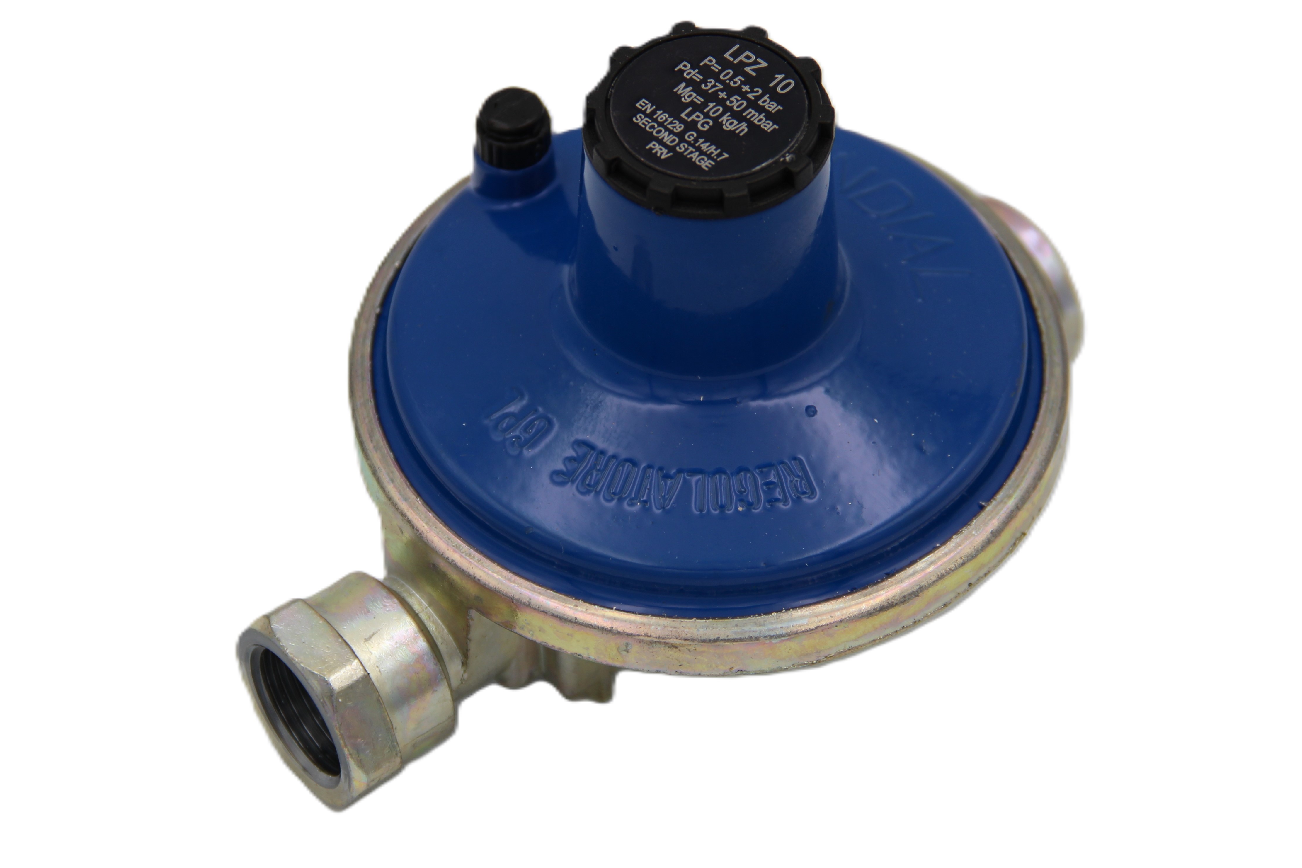 Reduktor II st. MONDIAL typ LPZ 10 37-50mbar, 10 kg/h, PRV